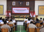 Wakapolres Touna Pimpin Pemeriksaan Senpi Dinas Anggotanya