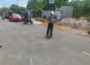 Polisi Olah TKP Laka Lantas Dua Orang Meninggal Dunia Terlindas Truk