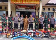 Aparat Gabungan Polsek Kasimbar Tertibkan PETI di Desa Posona