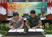 Polda Sulteng Bersama Kodam XXIII/Palaka Wira Tandatangani PKS Strategis