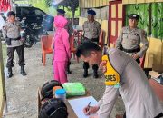 Kapolres Touna Tinjau Kesiapan Personel Pospam di Desa Uebone