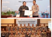 Kapolres Touna Teken Perjanjian Jual Beli BBMP Tahun 2026 Dengan PT. Pertamina Patra Niaga