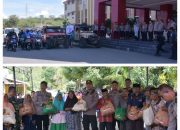 Kapolda Sulteng Lepas Bansos Kepada Korban Banjir di Desa Labuan Toposo