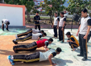 Jaga Kondisi Fisik Polri, Aparat Polres Touna Gelar Tes Kesamaptaan Jasmani