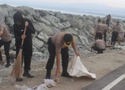 Tindak Lanjut Arahan Presiden RI, Aparat Polda Sulteng Gelar Aksi Bersih-Bersih Di Area Penggaraman Talise