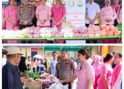 Jelang Idul Fitri Polres Banggai Bersama Pemkab dan TVRI Gelar Pasar Murah