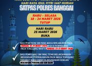 Libur Nasional Layanan SIM dan SKCK Polres Banggai Tutup, Buka Kembali 25 Maret 2026