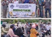 Berbagi Itu Indah, DPC PJS Banggai Bagikan Ratusan Takjil Gratis Kepada Pengguna Jalan