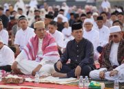 Jajaran Polda Sulteng Bersama Ribuan Jamaah Gelar Sholat Idul Fitri 1447 H