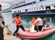 Polisi Besama Basarnas Patroli di Perairan Luwuk Pantau Arus Mudik Lebaran