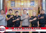 Kapolres Banggai Terima Kunjungan Silaturahmi Senkom Mitra Polri