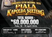 Polda Sulteng Akan Selenggarakan Turnamen Catur Nasional Piala Kapolda Hadiahnya Rp60 Juta
