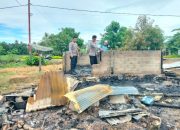 Satu Unit Rumah Warga Tinombo Selatan Ludes Terbakar Dilahap Si Jago Merah