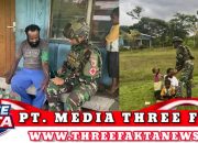 Satgas Yonif 521/DY Berikan Pelayanan Kesehatan Gratis dan Baju Layak Pakai kepada Warga