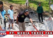Polisi Olah TKP Kebakaran Rumah Warga Di Desa Tobelombang Nuhon