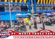 Satsamapta Bersama Satlantas Polres Banggai Patroli dan Sambang di Pasar Simpong Luwuk