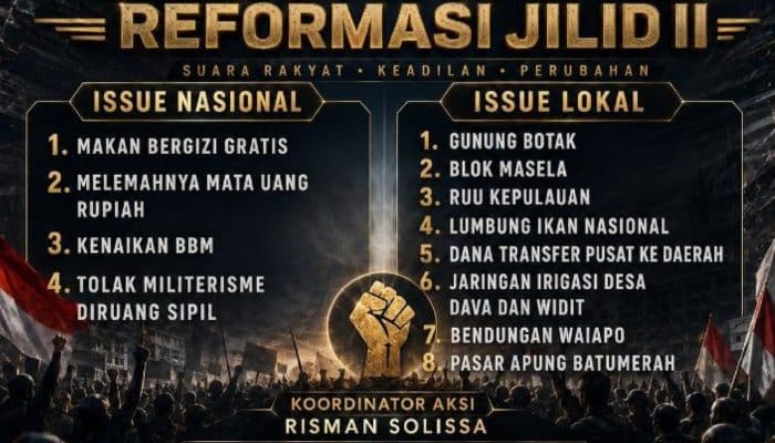 Gelombang “Reformasi Jilid II” Menggema di Maluku, Koalisi OKP dan LSM Siapkan Aksi Besar Angkat Isu Nasional hingga Daerah