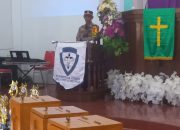 Kapolsek Ampana Kota Ajak Jemaat GKST Calvary Perkuat Toleransi dan Waspadai Ancaman Narkoba