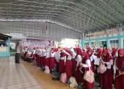 Satlantas Polresta Banggai Edukasi Keselamatan Berlalu Lintas kepada Siswa Baru MTS Negeri 1 Banggai